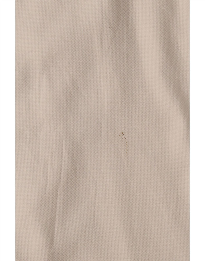 Camisa alta masculina Hugo Boss tamanho 16 1/2 grande algodão branco