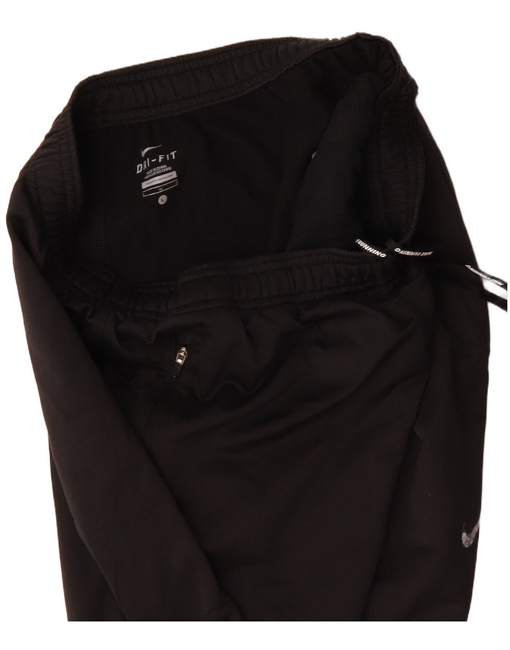 Calça de treino feminina NIKE Dri Fit UK 14 grande poliéster preto