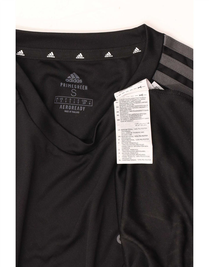 Adidas Mens Aeroready Camiseta Top Pequeno Poliéster Preto