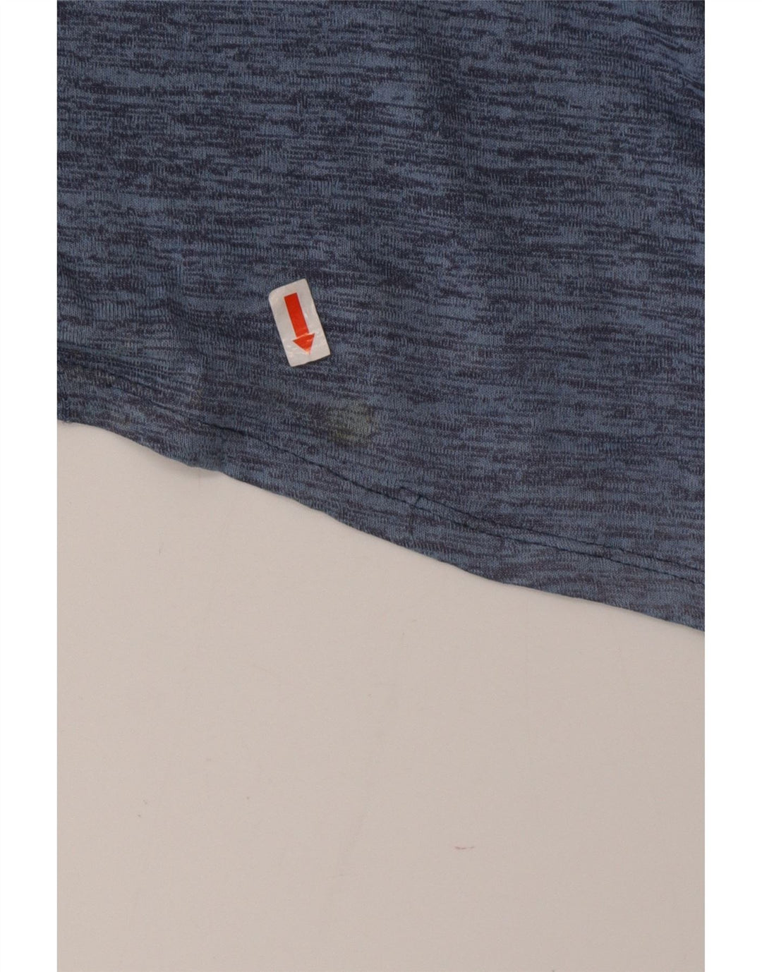 Camiseta masculina NIKE Dri Fit XL azul manchada de poliéster