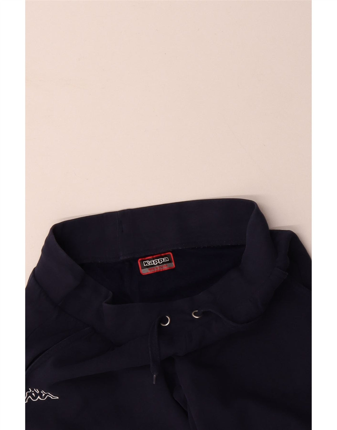 Calça de treino feminina KAPPA Joggers UK 14 médio azul marinho algodão