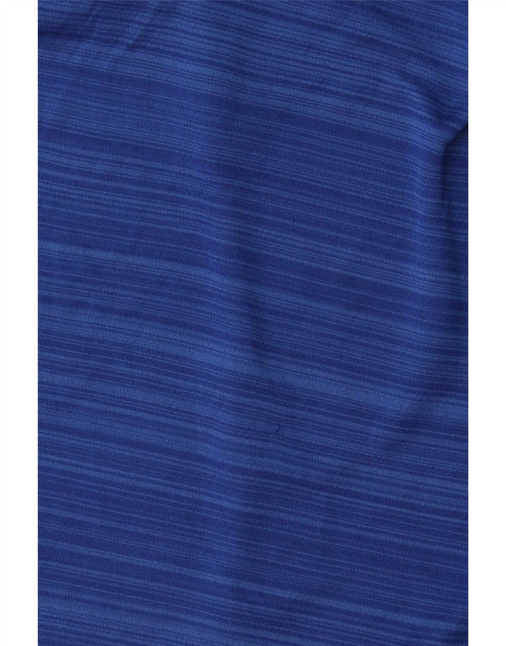 Camiseta masculina IsoCool Mountain Warehouse de poliéster listrado azul pequeno