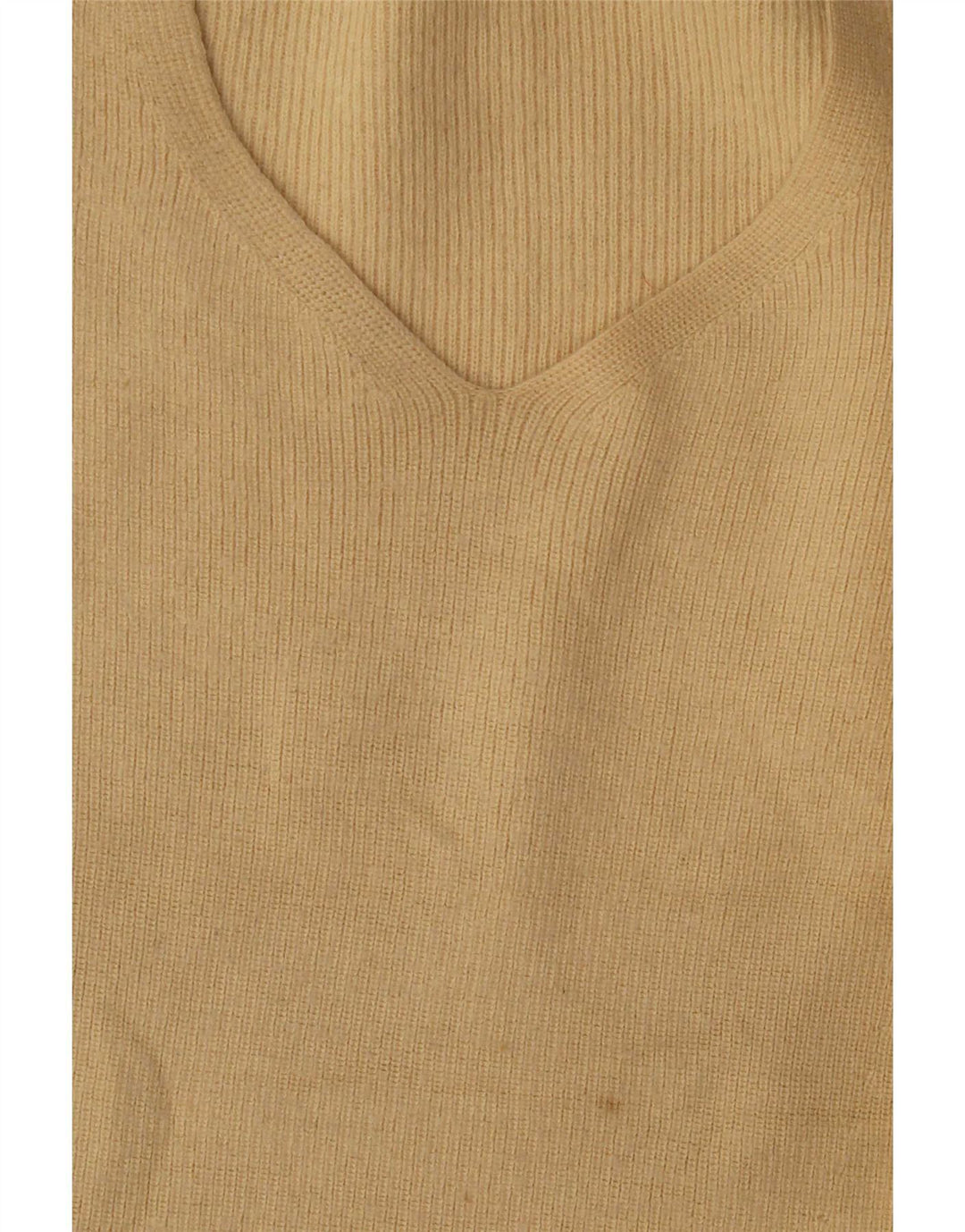 Suéter feminino Zara com decote em V Reino Unido 16 grande lã bege