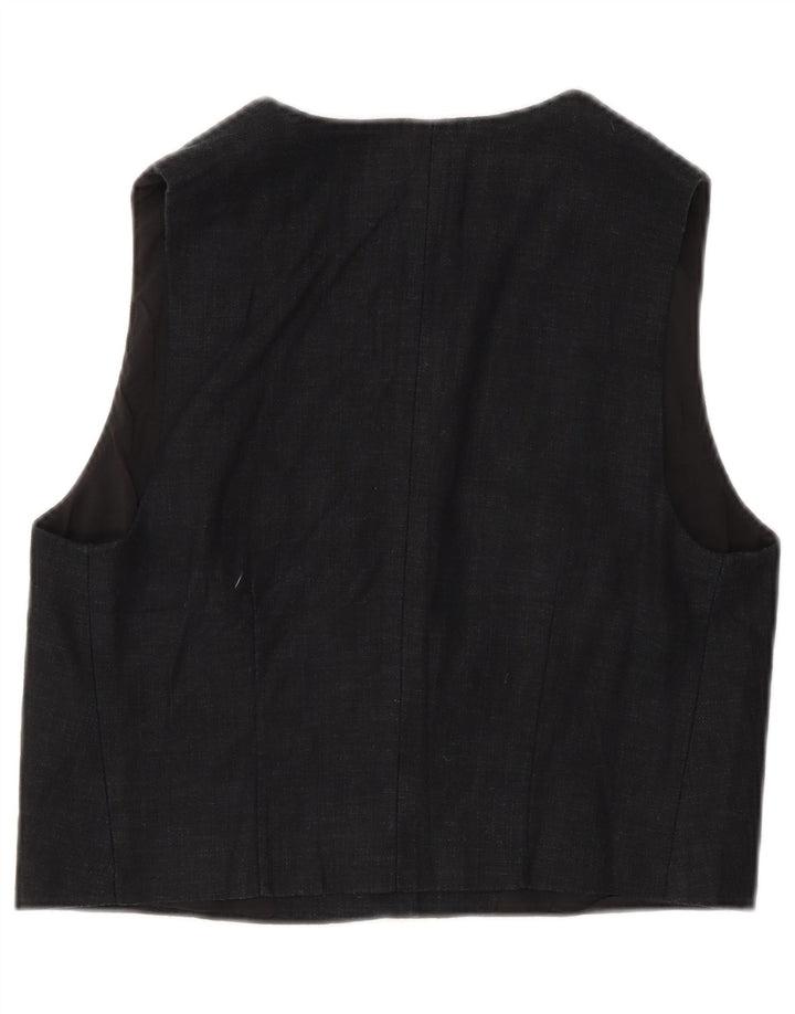 Colete feminino Marks & Spencer Reino Unido 10 pequeno linho preto
