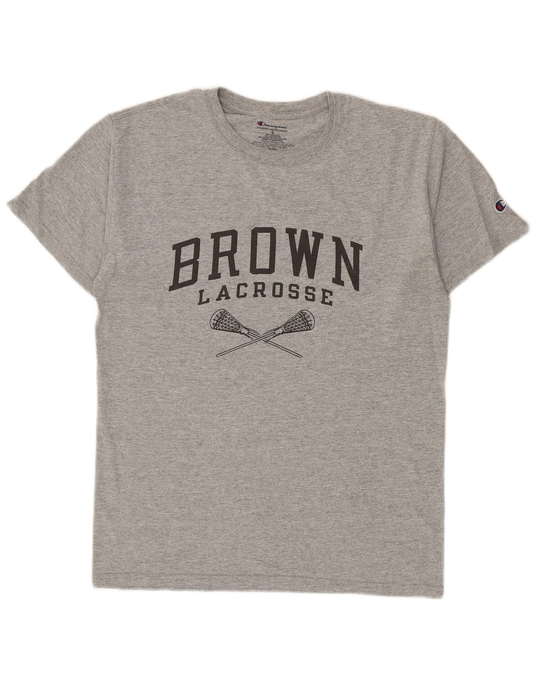 Camiseta masculina gráfica Champion pequeno algodão cinza