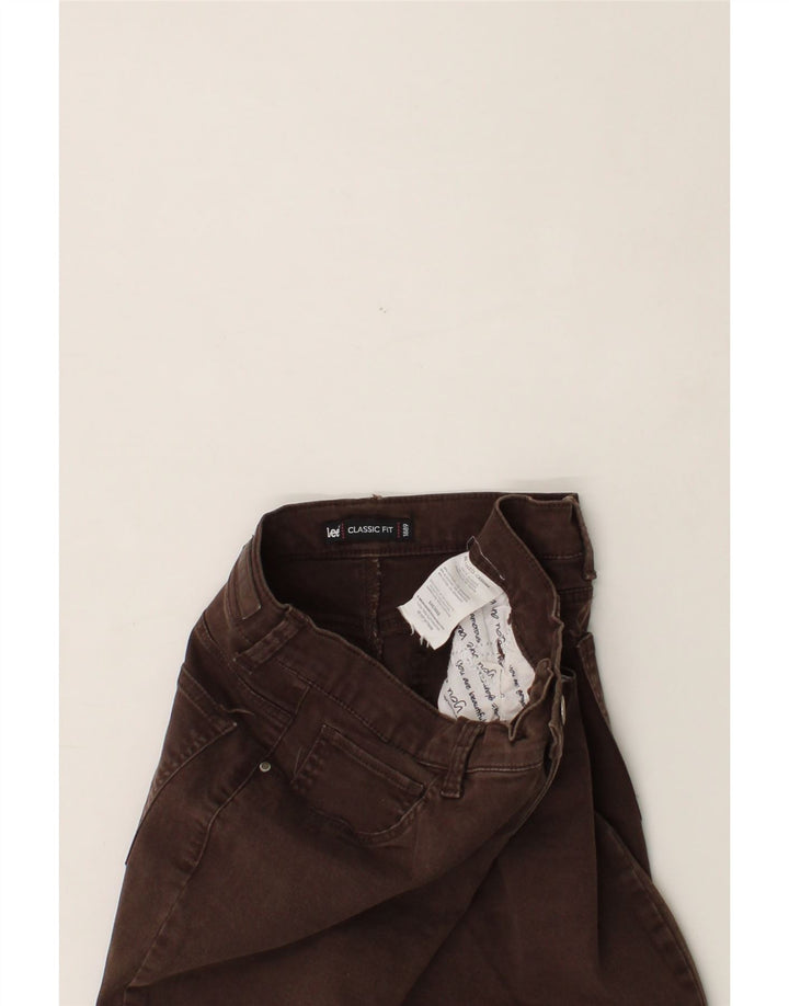 LEE Womens Classic Fit Straight Casual Trousers US 8 Medium W30 L30 Brown Vintage Lee and Second-Hand Lee from Messina Hembry 