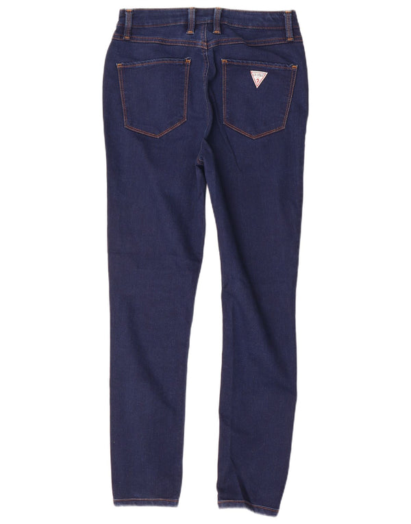 Guess Jeans Skinny Feminino W29 L28 Azul Marinho Algodão