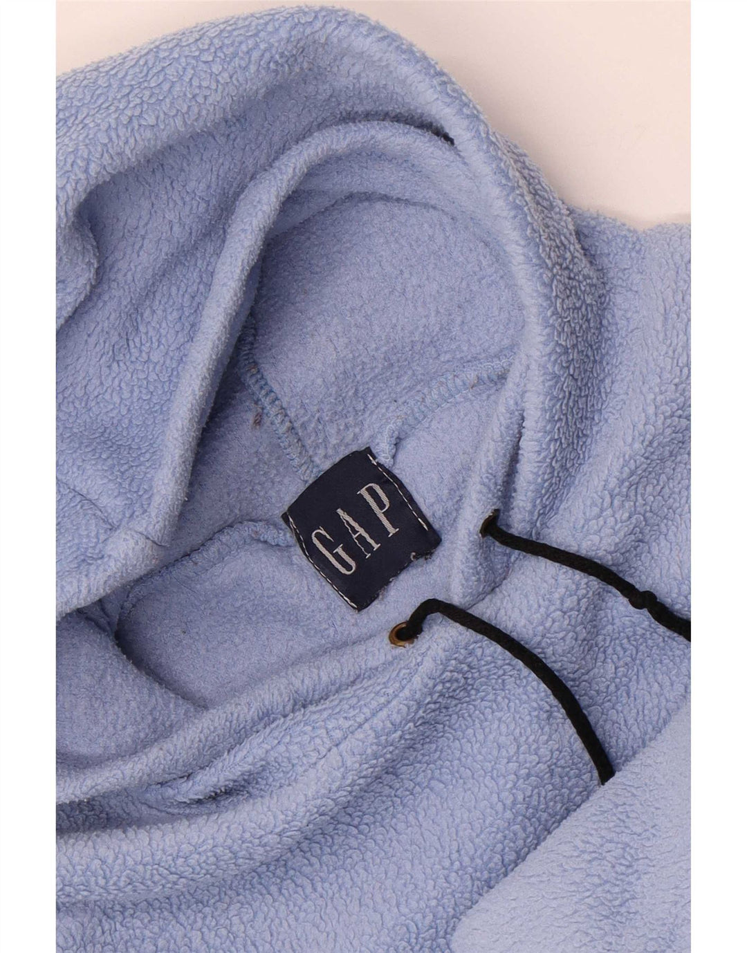 Suéter masculino de lã com capuz gráfico Gap grande azul