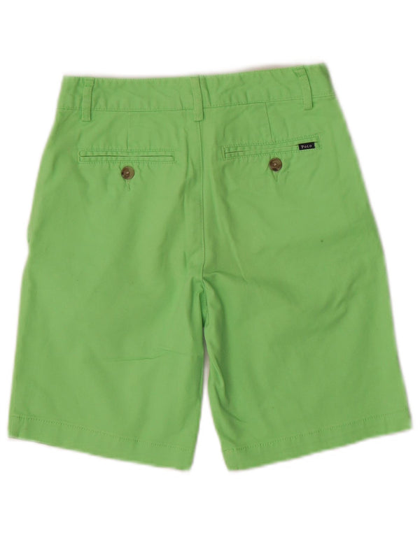 Ralph Lauren Boys Chino Shorts 9-10 anos W24 algodão verde