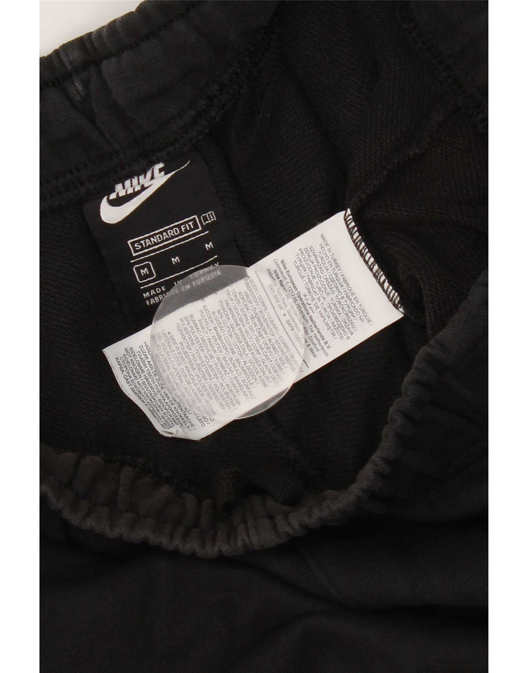 Shorts esportivos masculinos Nike Standard Fit médio algodão preto