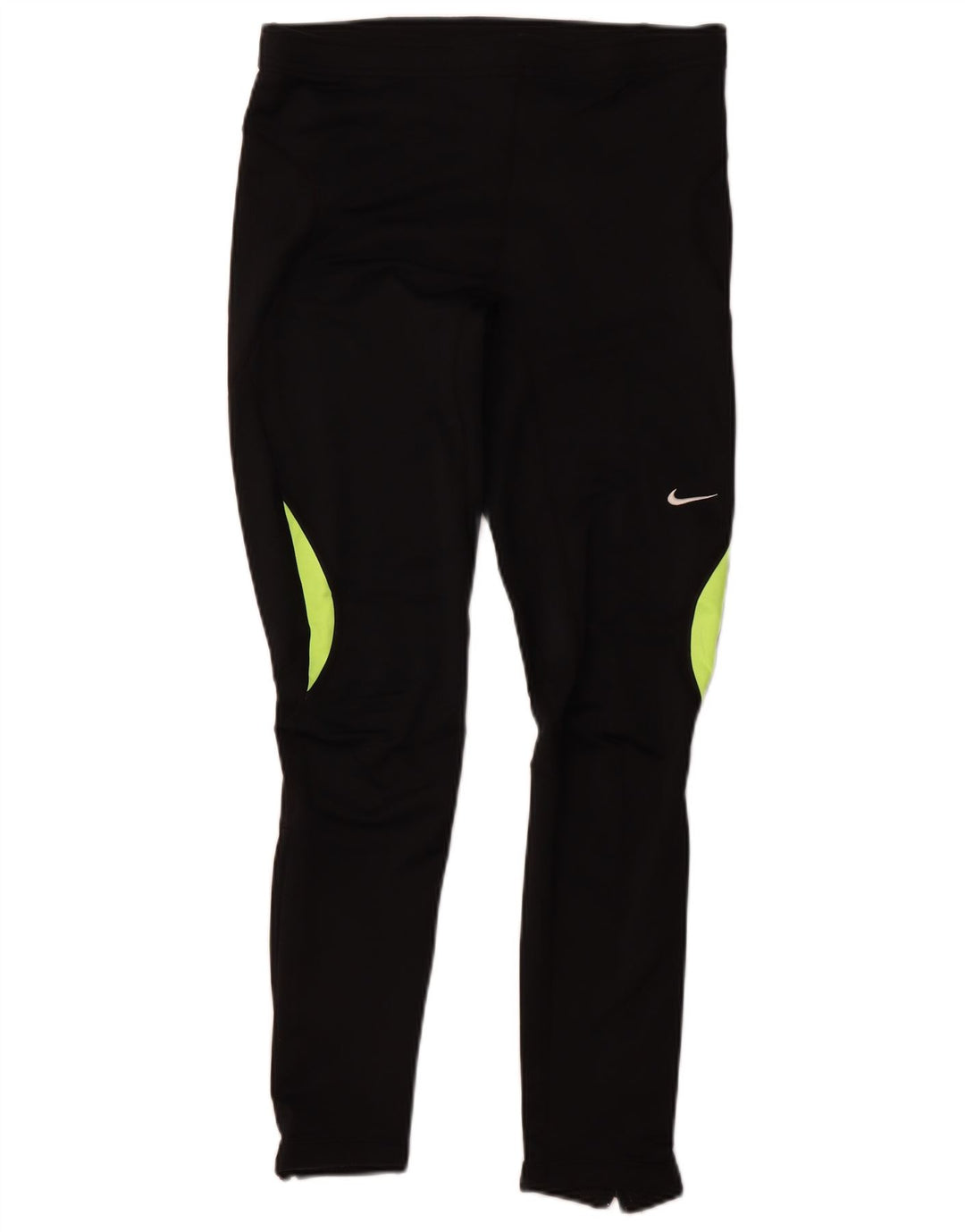 NIKE Mens Tracksuit Trousers Medium  Black Colourblock Polyester