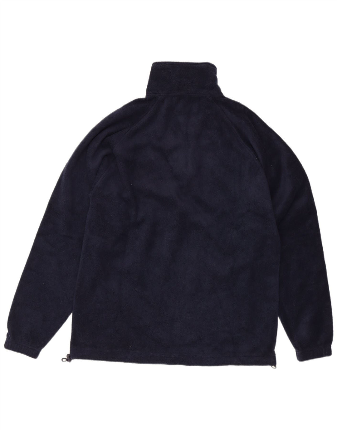 Suéter de lã masculino Kappa com zíper e gola grande azul marinho poliéster