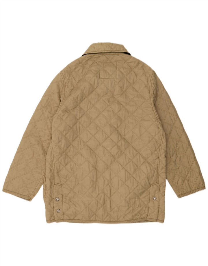 Jaqueta acolchoada masculina vintage IT 50 grande bege