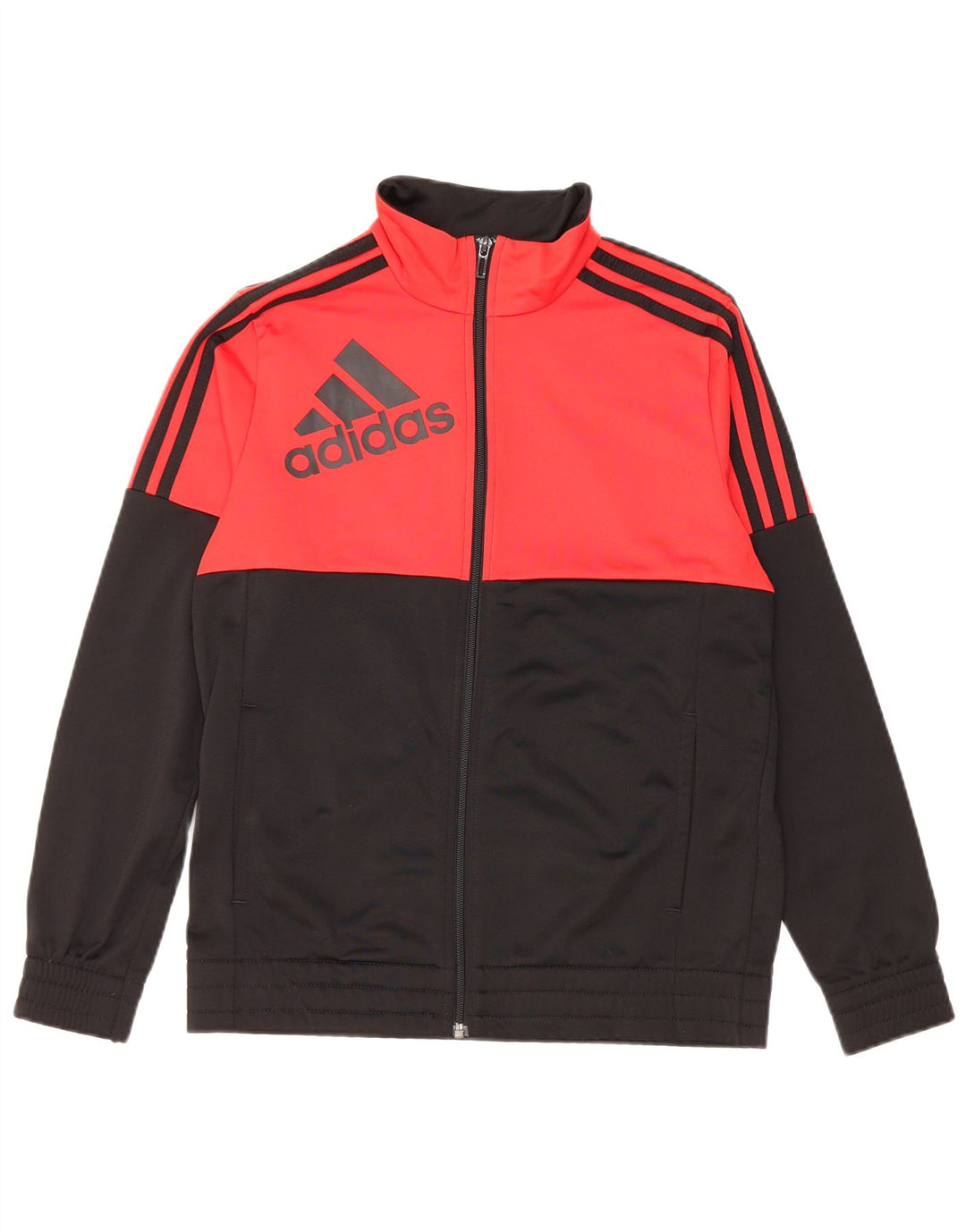 ADIDAS Meninos Graphic Tracksuit Top Jacket 13-14 Anos Preto Colorblock