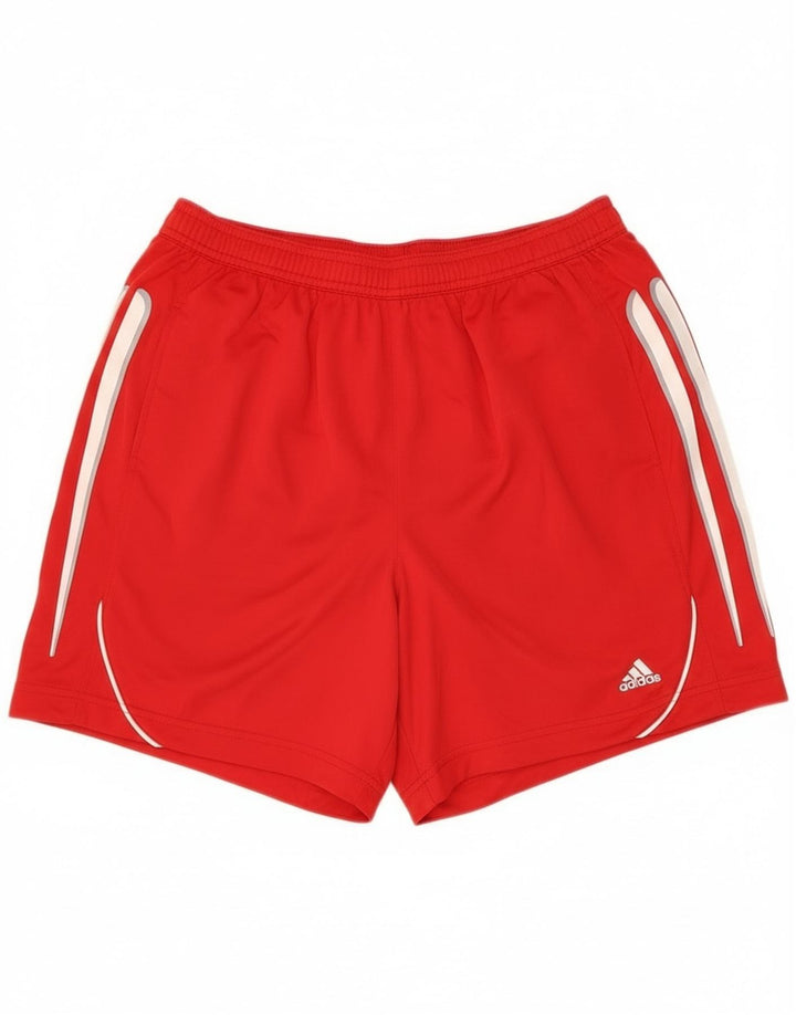 Adidas Mens Sport Shorts Médio Poliéster Vermelho