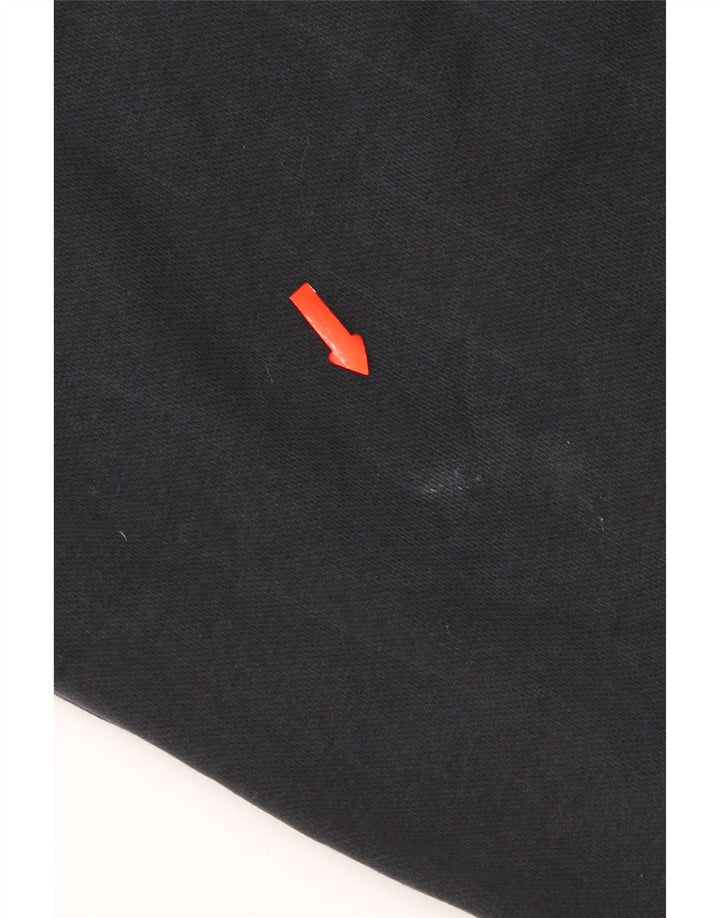 Nike masculino gráfico moletom com capuz médio algodão preto