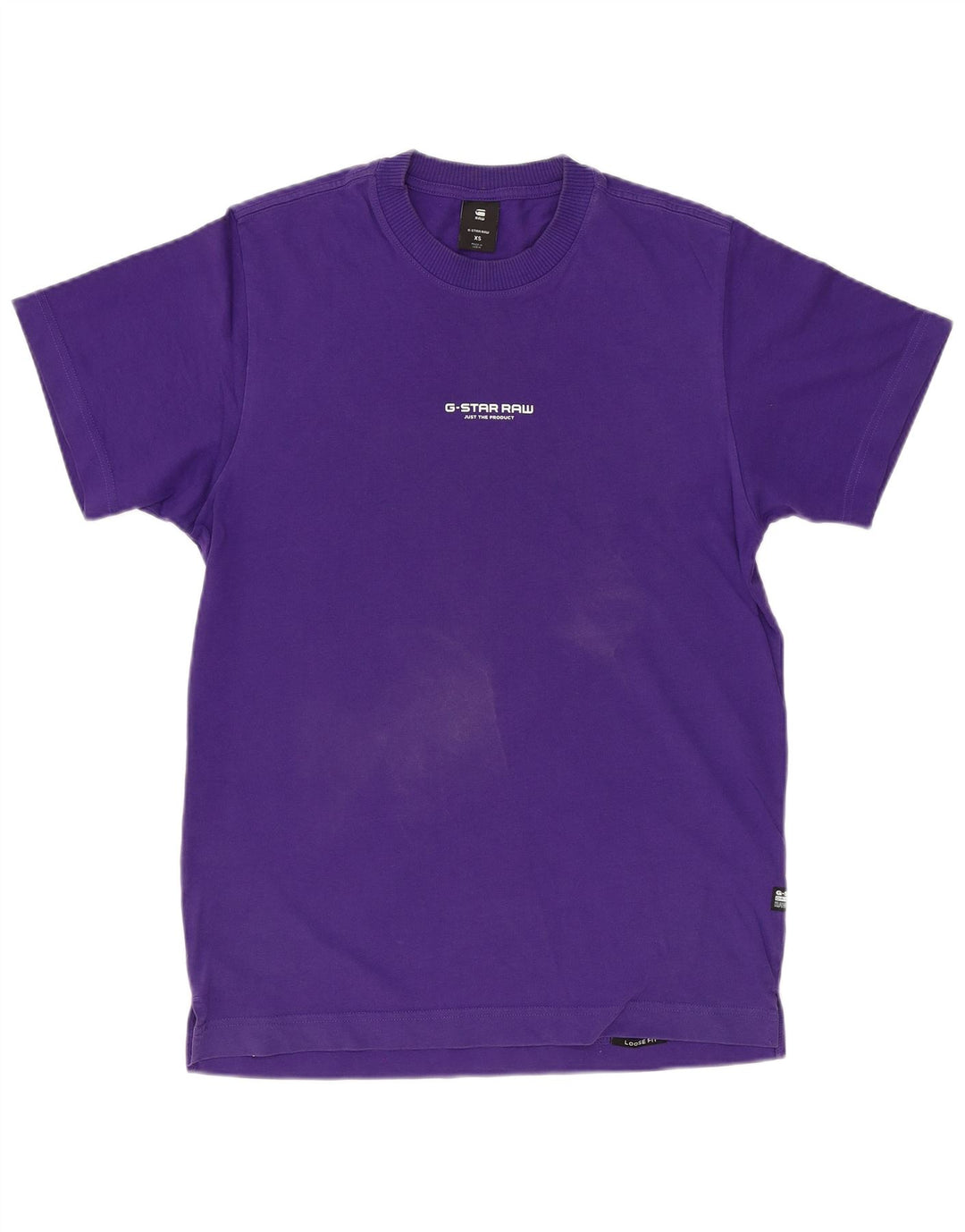 Camiseta gráfica masculina G-STAR XS algodão roxo