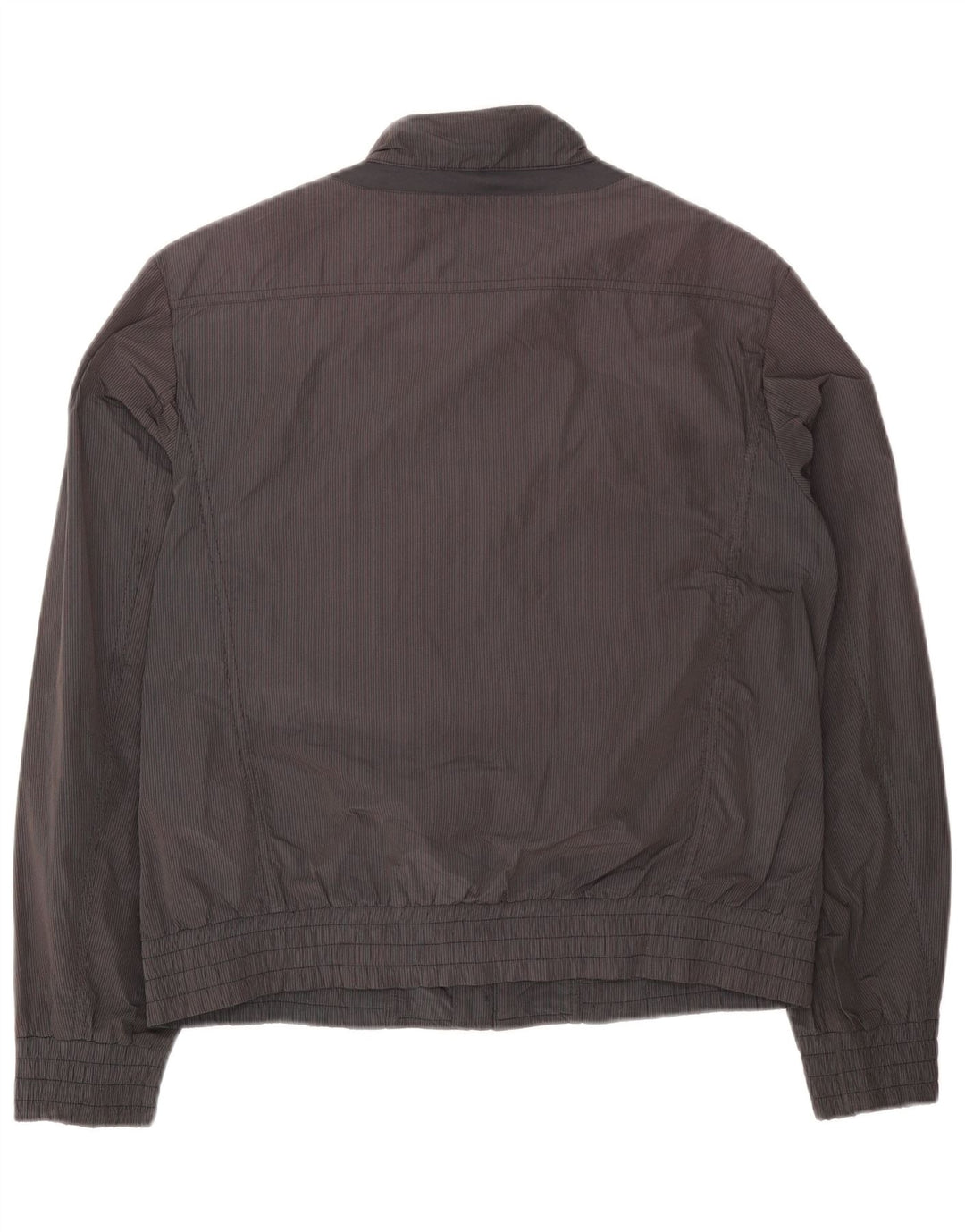 Geox Mens Respira Bomber Jacket UK 40 poliéster listrado cinza grande