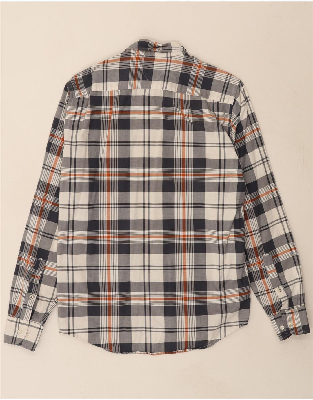 TOMMY HILFIGER Mens Regular Fit Shirt Medium Multicoloured Check Cotton Vintage Tommy Hilfiger and Second-Hand Tommy Hilfiger from Messina Hembry 