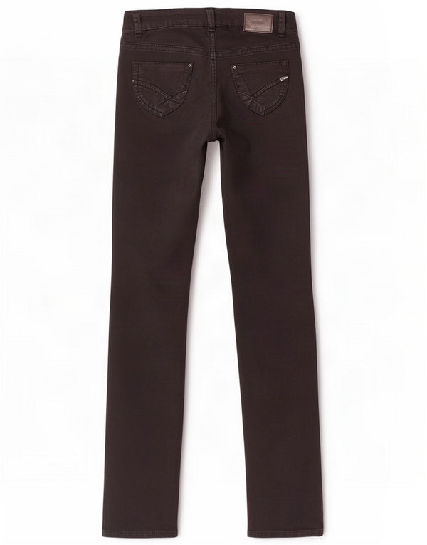 Gas Womens Slim Jeans W27 L34 Algodão Preto