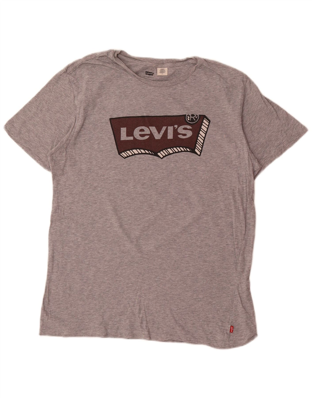 Camiseta gráfica masculina LEVI'S grande cinza