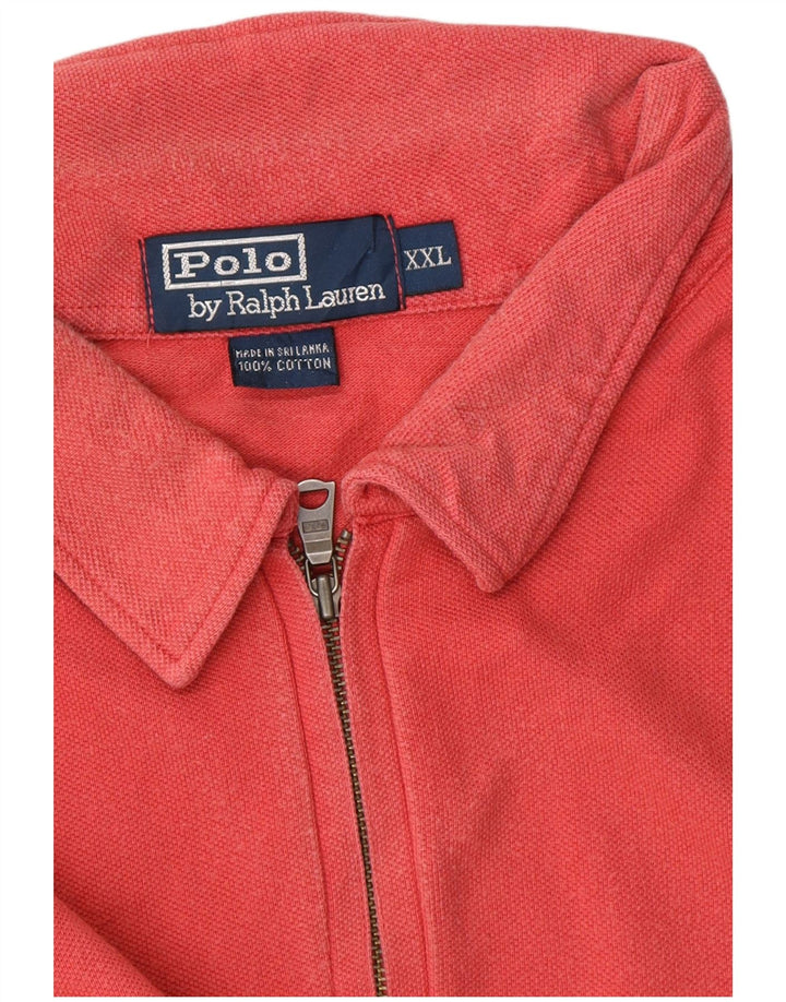 Camisa polo masculina POLO RALPH LAUREN 2XL algodão vermelho