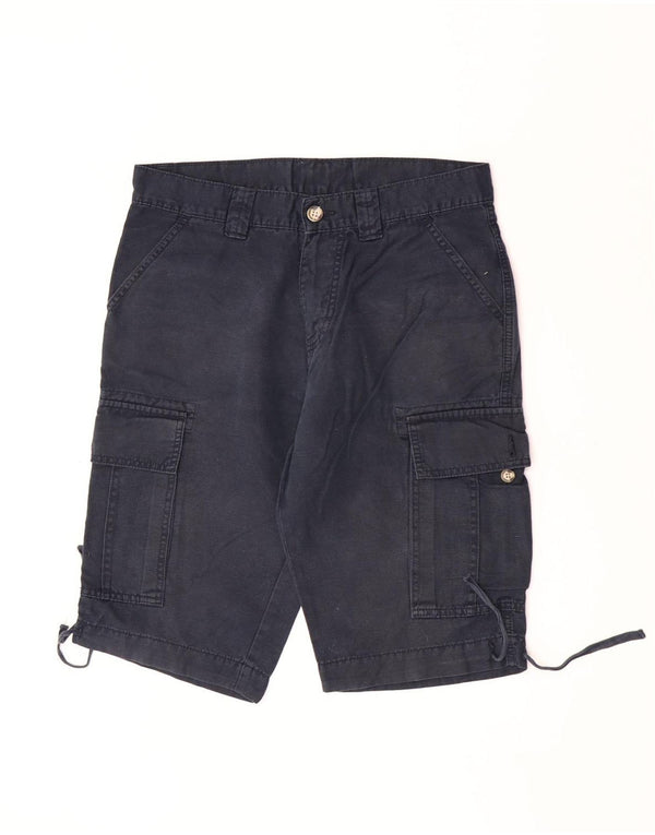 Slam Mens Cargo Shorts IT 46 Pequeno W30 Azul Marinho Algodão