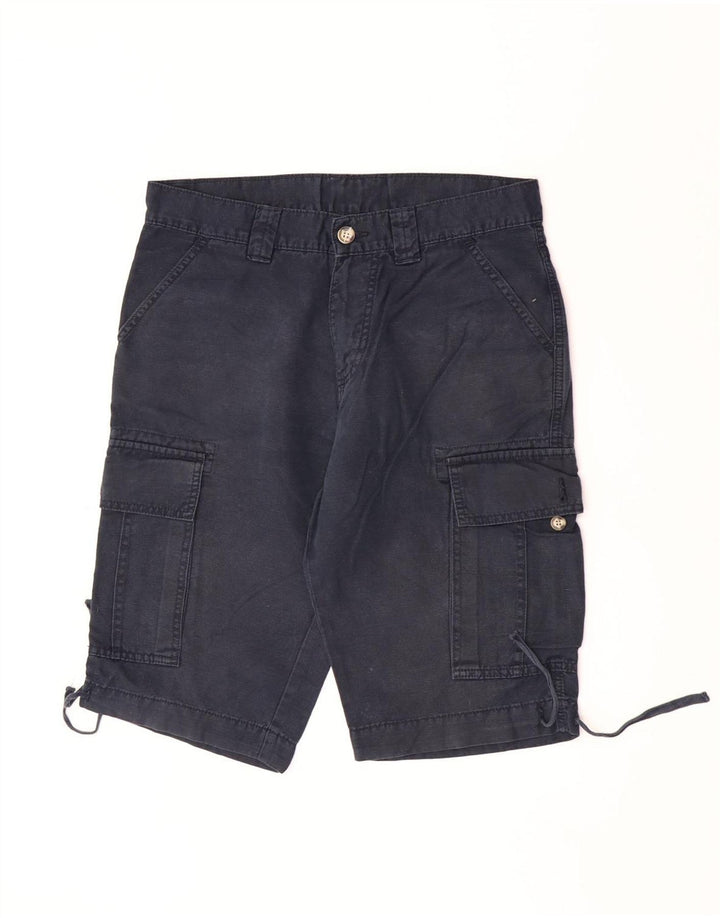 Slam Mens Cargo Shorts IT 46 Pequeno W30 Azul Marinho Algodão