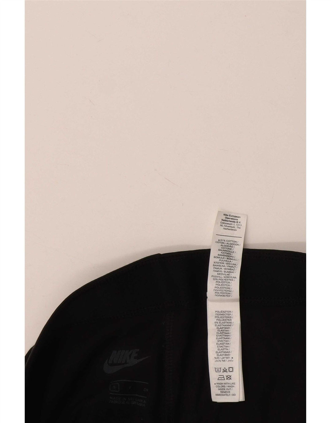 Nike Womens Graphic Leggings UK 8 Pequeno Poliéster Preto