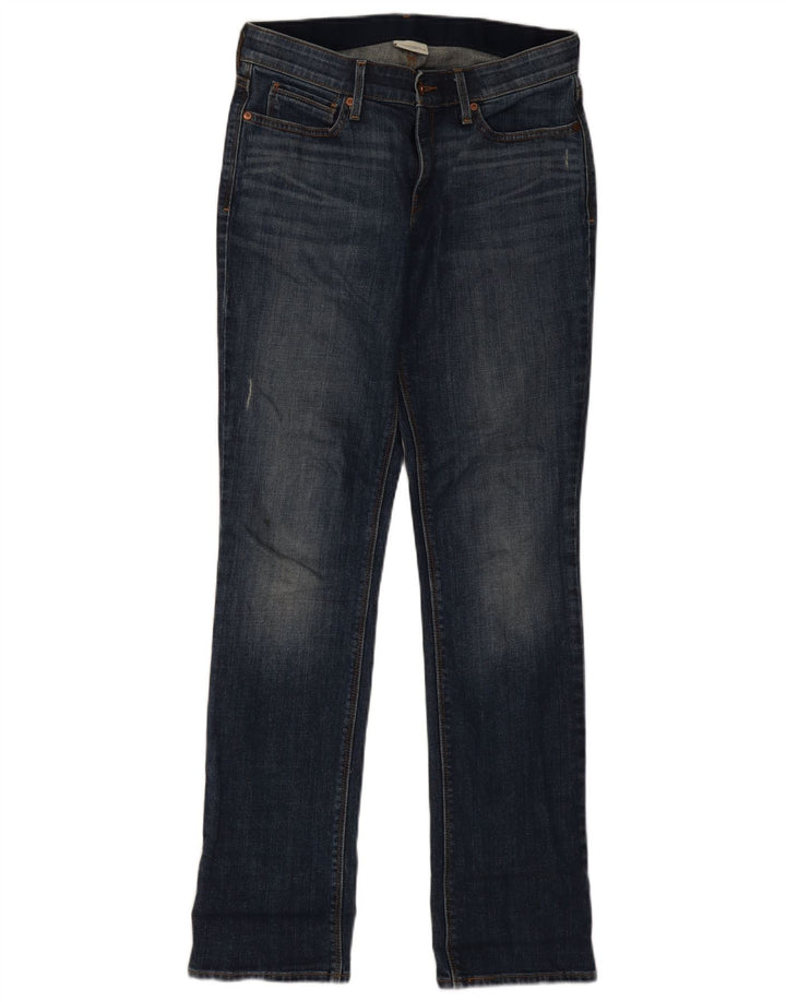 Jeans reto feminino Levi's US 6 médio W28 L32 algodão azul marinho