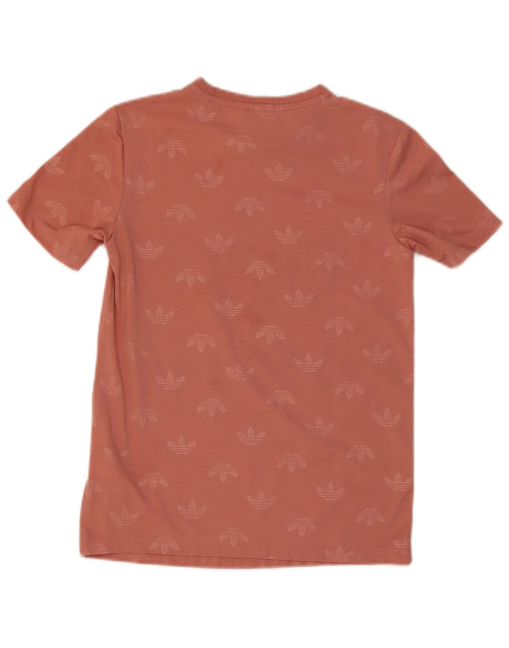 Camiseta Adidas Feminina Graphic Top UK 8 Pequena Rosa Poliéster