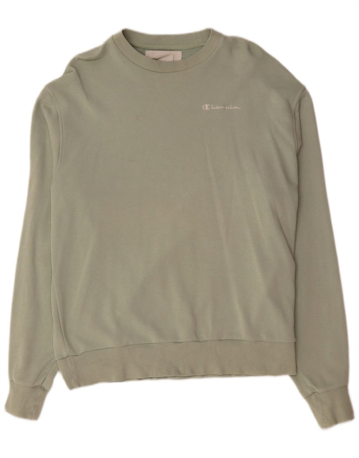 Champion moletom masculino jumper médio algodão verde