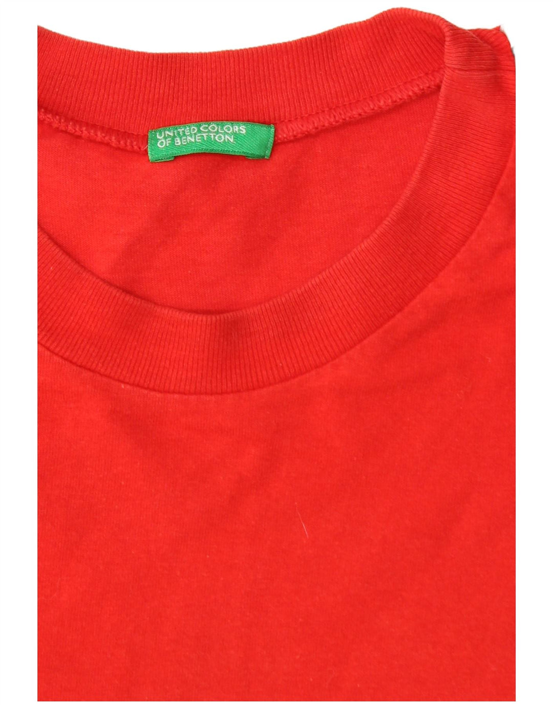 Camiseta masculina gráfica BENETTON Top médio vermelho