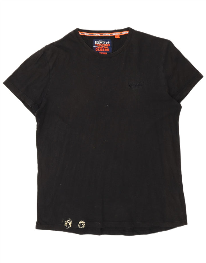 Camiseta masculina Superdry Top XL algodão preto