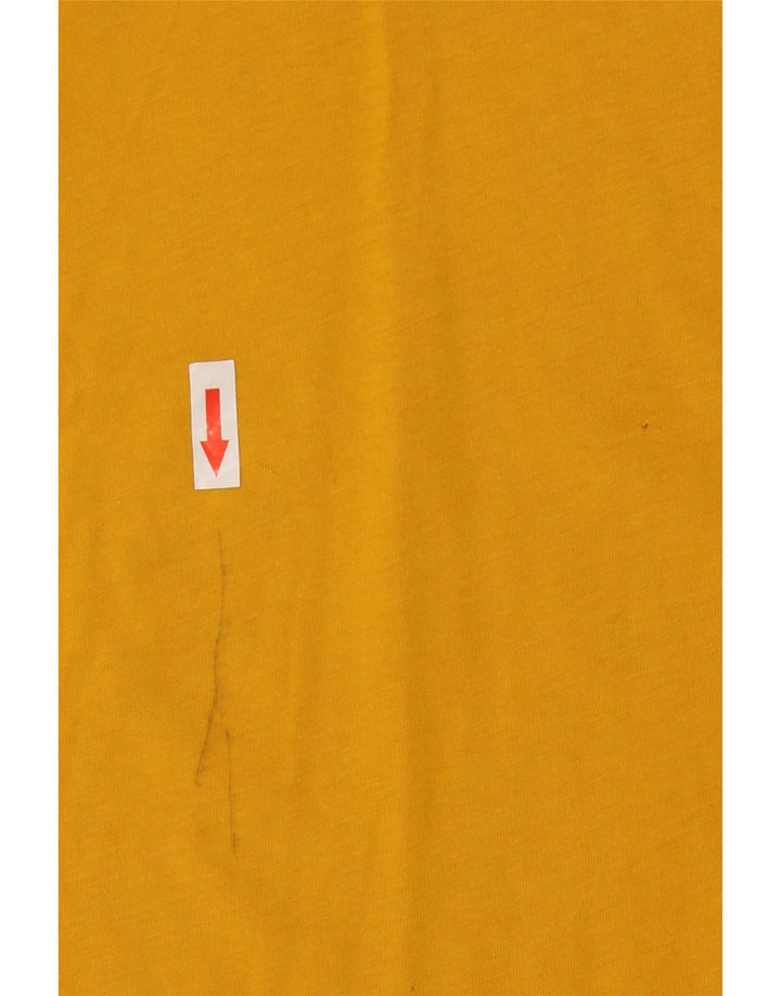 Jack Wills Camiseta masculina grande de algodão amarelo