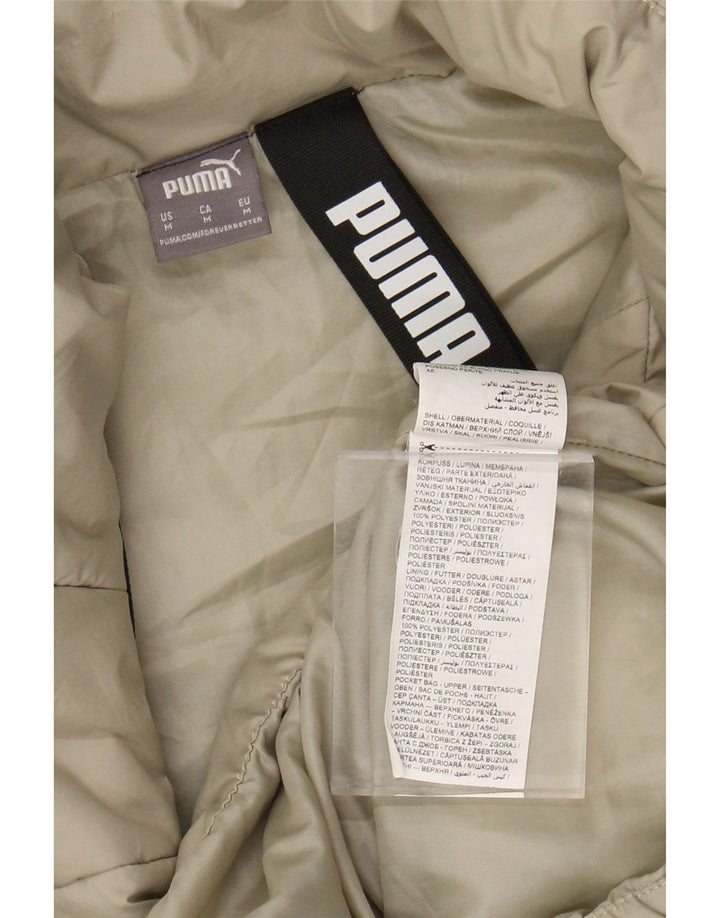 Colete acolchoado masculino PUMA UK 38 poliéster bege médio