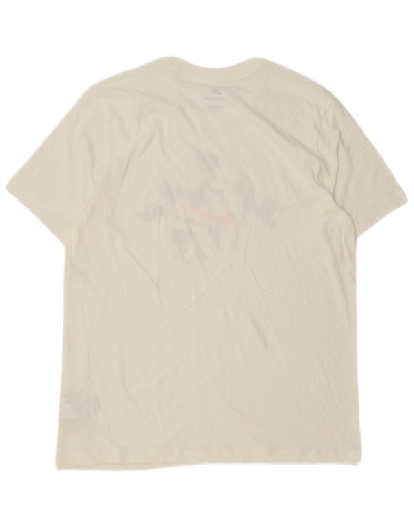 Camiseta gráfica masculina Nike grande algodão branco