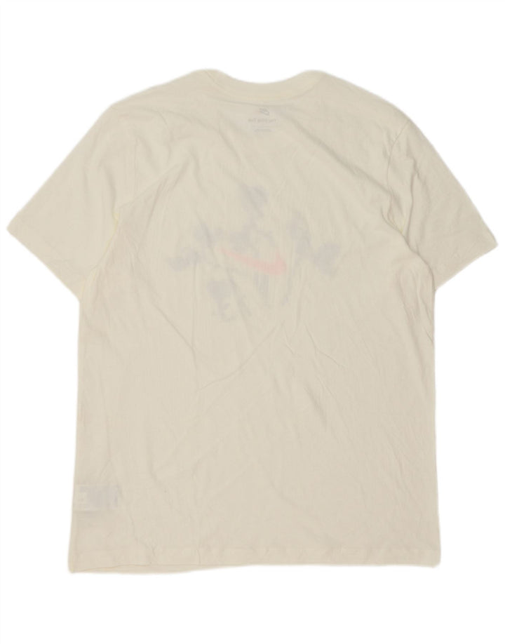 Camiseta gráfica masculina Nike grande algodão branco