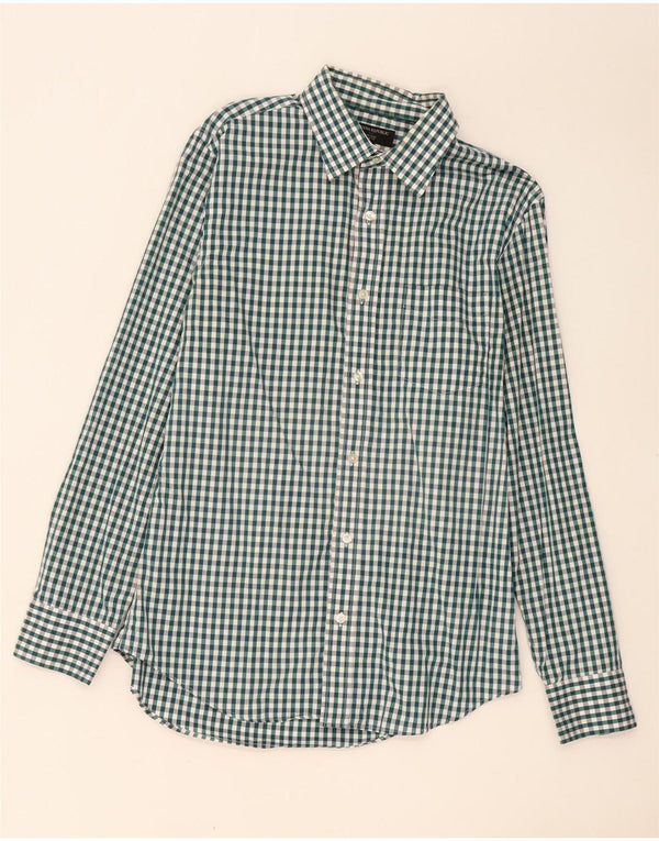 Camisa masculina Slim Fit Banana Republic tamanho 15 1/2 xadrez multicolorido médio