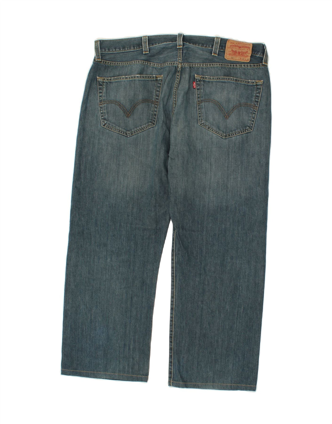 LEVI'S Masculino 501 Straight Jeans W38 L26 Azul Algodão