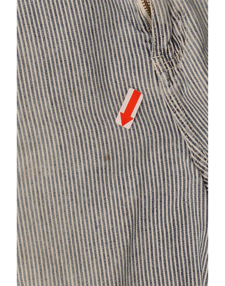 Woolrich Mens Chino Shorts Médio W33 Listrado Azul