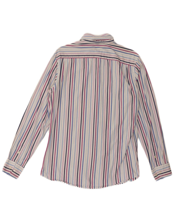 Camisa masculina Massimo Dutti grande listrada multicolorida
