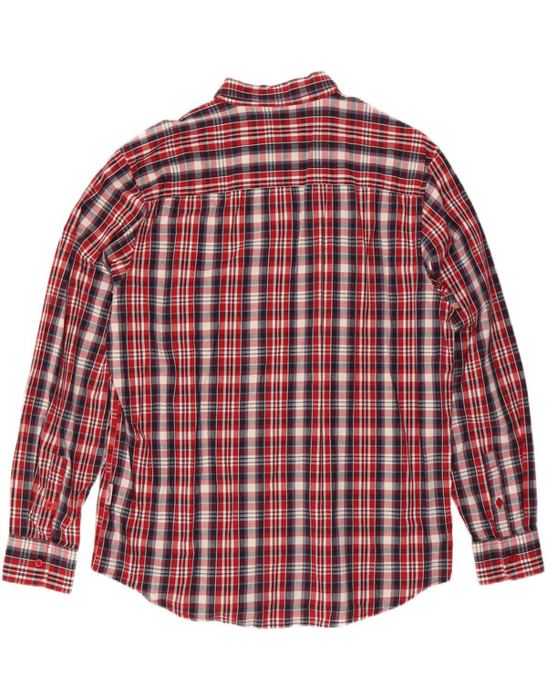 Camisa masculina Wrangler casual fit XL algodão xadrez vermelho