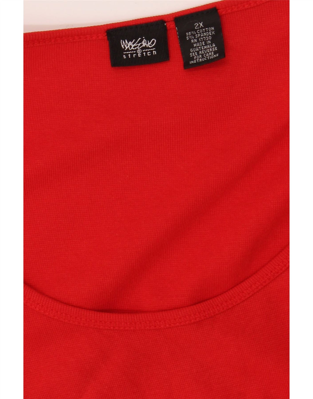 MOSSIMO Womens Oversized Top 3/4 Sleeve UK 20 2XL Red Cotton Vintage Mossimo and Second-Hand Mossimo from Messina Hembry 