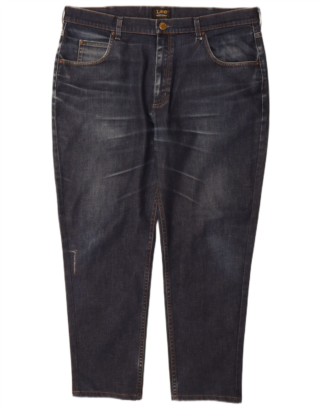 LEE Womens Chicago Slim Jeans W40 L28 Azul Marinho Algodão