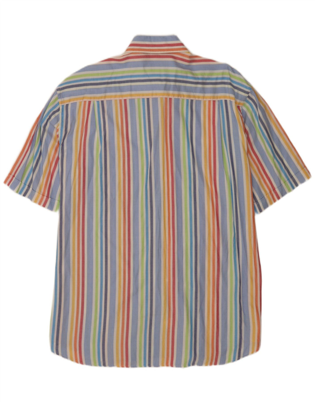 Camisa masculina de manga curta Paul & Shark tamanho 44 XL listrada multicolorida