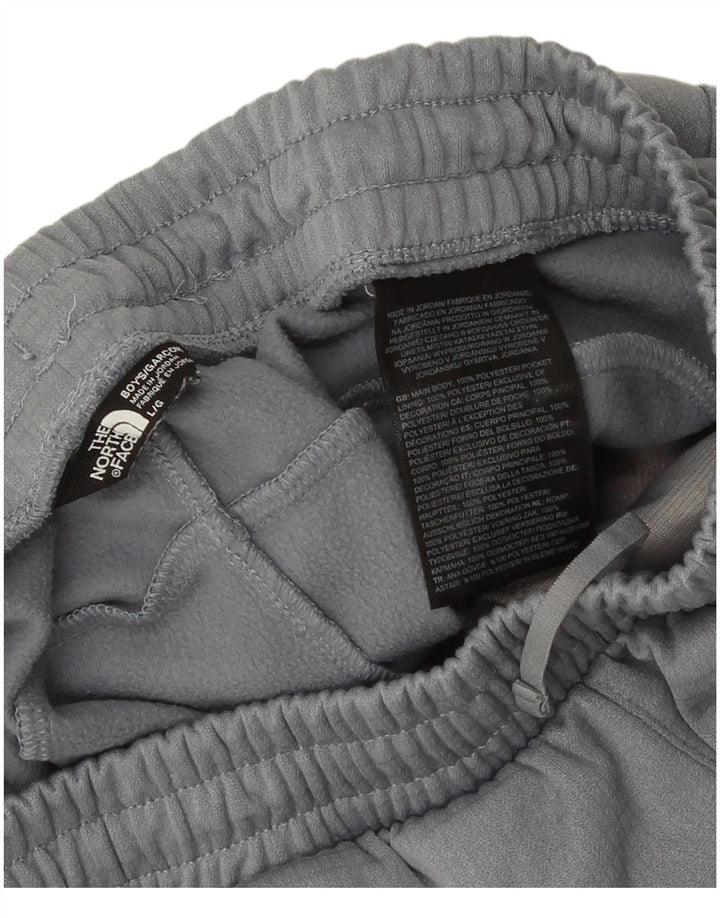 Shorts esportivos gráficos The North Face Boys 11-12 anos grande cinza poliéster