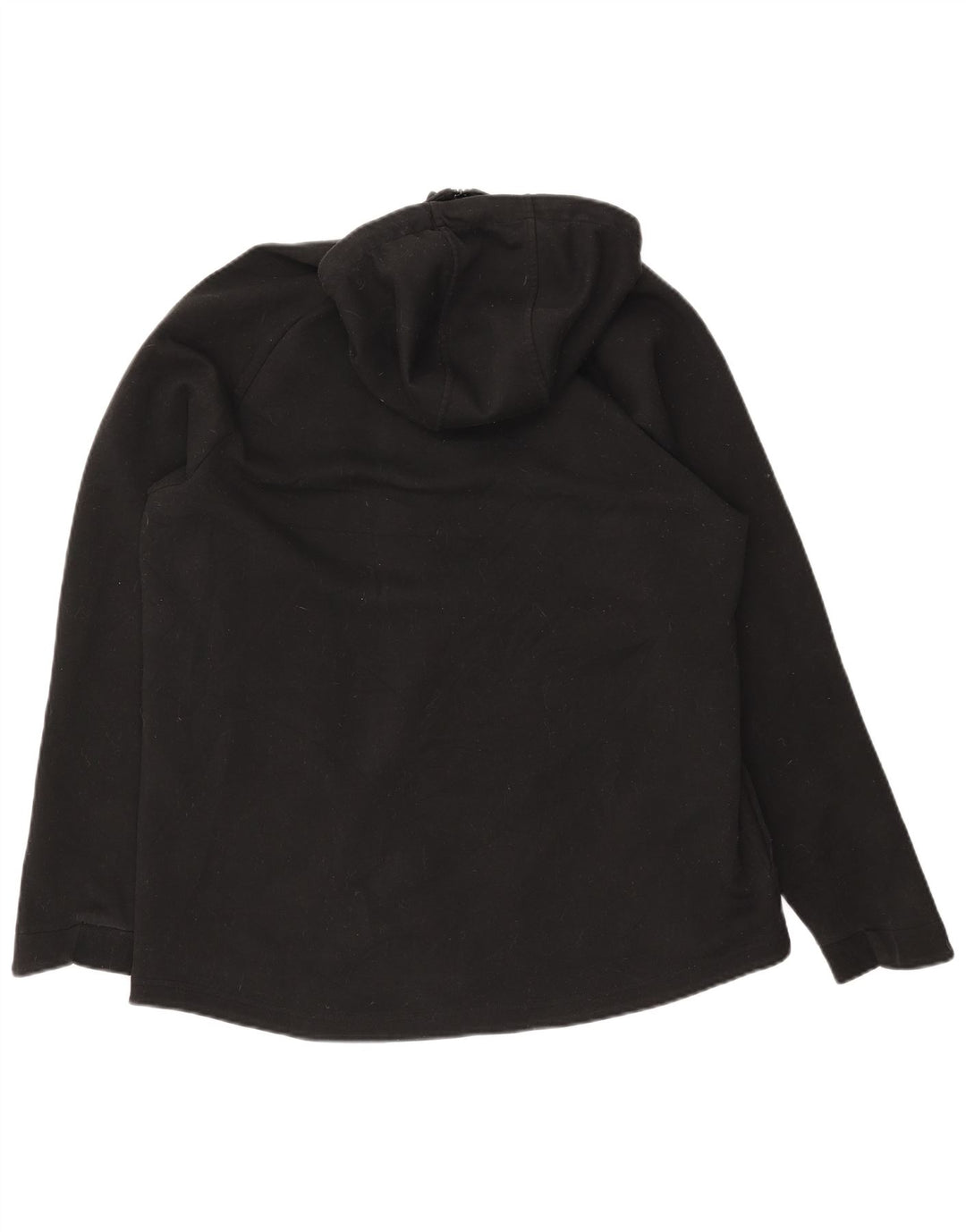 Suéter masculino com capuz e zíper RUSSELL ATLÉTICO Reino Unido 42/44 grande poliéster preto