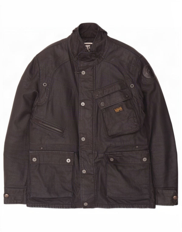 Jaqueta utilitária masculina G-Star UK 42 XL algodão azul marinho