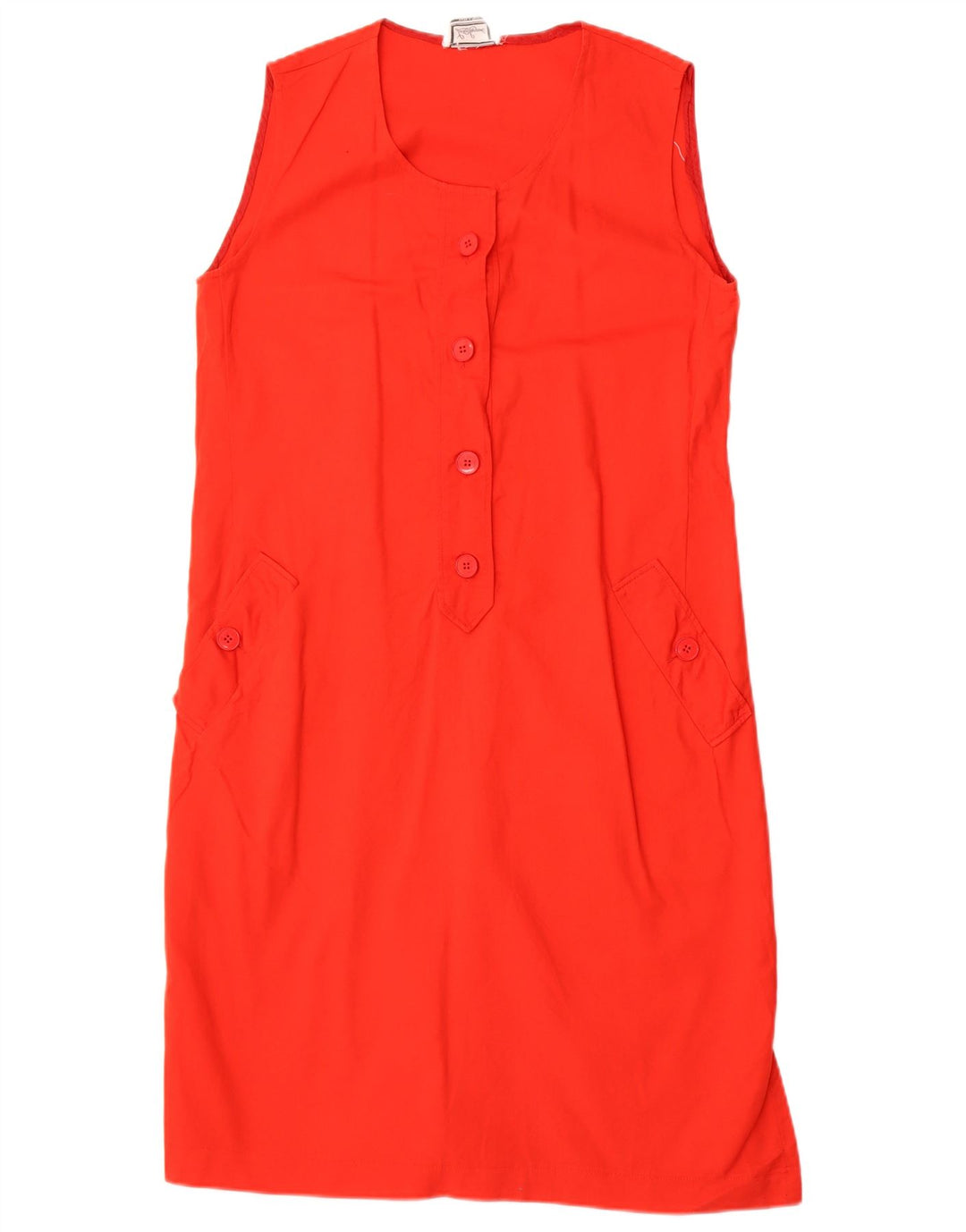 Vestido feminino Luisa Spagnoli sem mangas UK 12 vermelho médio